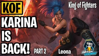 KOF KARINA (Leona) GAMEPLAY PART 2!  KING OF FIGHTERS -KOF- SKINS ARE BACK! MLBB