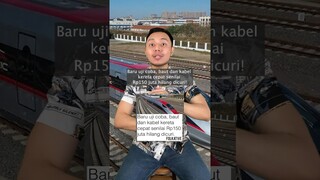 Baut dan kabel KERETA CEPAT DICURI?! Padahal baru mau maju kita iniii #shorts