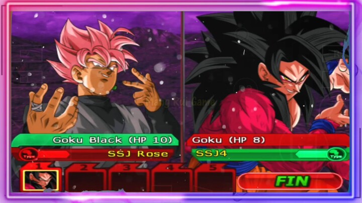 GOKU BLACK SSJ ROSE VS GOKU SSJ4 - DB MOD ANDROID GAMEPLAY