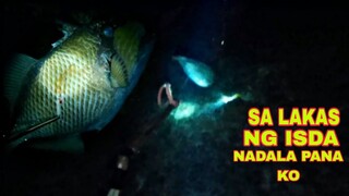 ep192,SA LAKAS NG ISDA NADALA PANA KO, night spearfishing Philippines