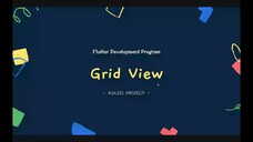 FLUTTER 19 Grid View (Tutorial Flutter Bahasa Indonesia)