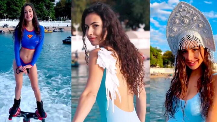 World and Russian Flyboard Champion Laila is here! Full skill points—her smile is way too sweet!