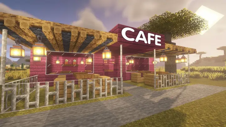 Minecraft: How to build a CAFE