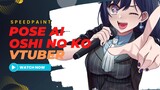✨️《SPEEDPAINT!!!》✨️ Gambar Commission Vtuber Pose Idol AI Anime Oshi No Ko 😱