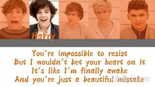 Taken - One Direction (Color Coded Lyrics) (sped up + reverb)