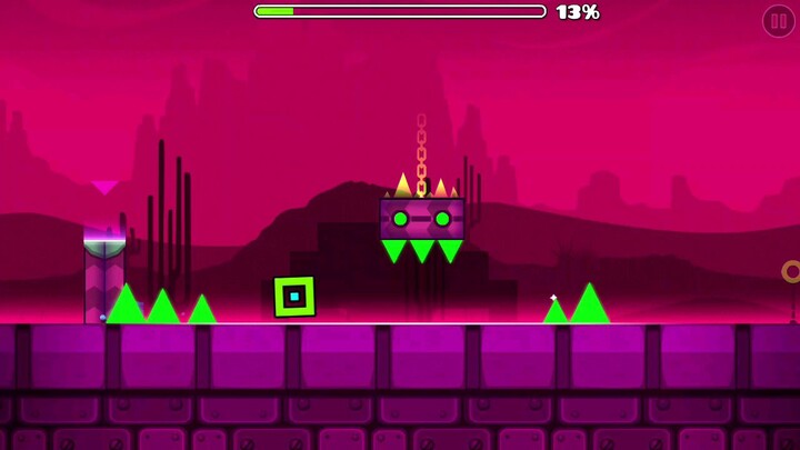 i tried to speed run all 3 levels of geometry dash subzero with 3 lives in each level