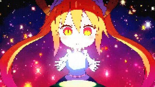 【8-bit/Pixel Dragon】Buka ed "Miss Kobayashi's Dragon Maid S" dengan gaya piksel --- めいど・うぃず・どらごんず❤