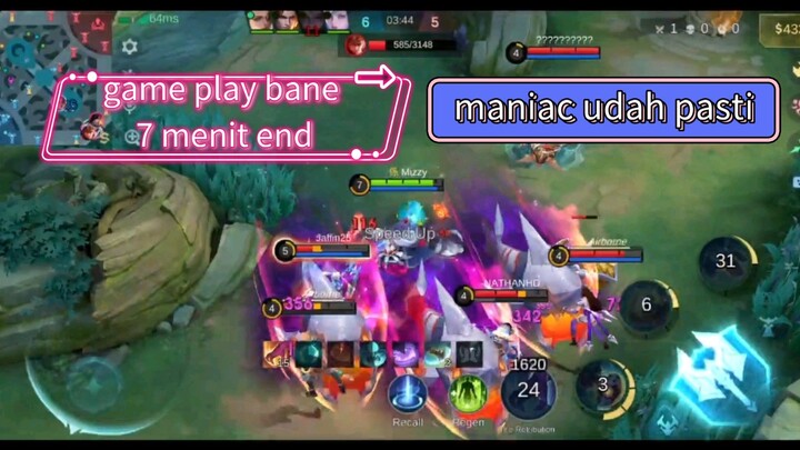 game play bane 7 menit end