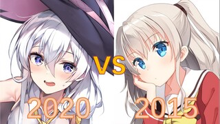 2020vs2015人气番剧女角色（一）。五年过去了，你更喜欢哪年的女孩呢？