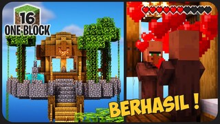 Perkawinan Cursed Villager ini Sangat Merosahkan ! || Minecraft Survival One Block Pt.16