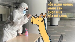 Nỗi kinh hoàng mang tên chọc mũi của bố Long #hài #meme