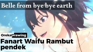 FA lablac Belle dari anime bye² earth | OrekaDrawing [TimeLapse]