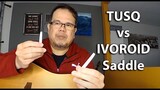 Tusq vs Ivoroid Saddle on Guild D4 Acoustic Guitar | Edwin-E