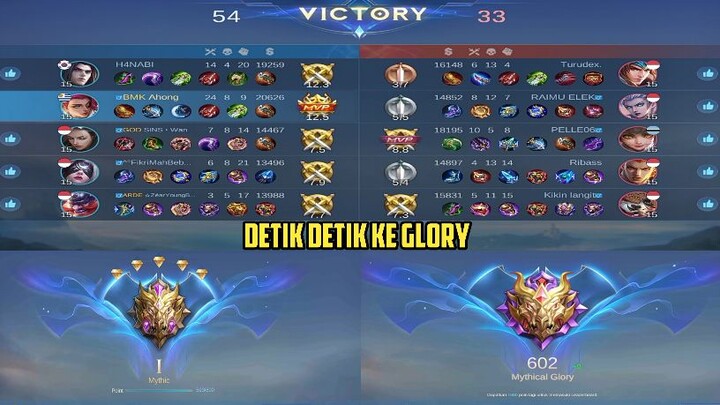 PENANTIAN DARI SEASON 3 AKHIRNYA MYTHICAL GLORY JUGA 😭