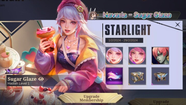 Review Skin Starlight Novaria - Sugar Glaze | Skin Starlight Februari 2024