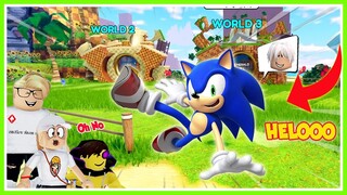 WOW ADA SONIC!!! LOMBA LARI CEPET BANGET DI LINTASAN AKU JADI PEMENANG!! ROBLOX MIKOCIL