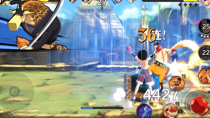 Luffy berambut kribo hadir dalam pertarungan nyata