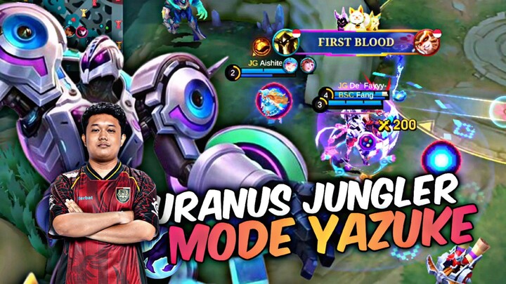 PAKE URANUS JUNGLER!! UDAH TEBEL BISA REGEN DIRI SENDIRI!! AUTO MODE YAZUKE!! - Mobile Legends
