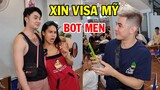 DIVA Cát Thy xin VISA Mỹ, ghẹo Trai đẹp làm Bot cực kỳ dễ thương - Ẩm thực Cha Rồng