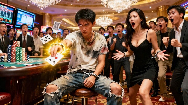 CEO cantik selamatkan pemuda miskin dan rupanya dia dewa judi tersembunyi!