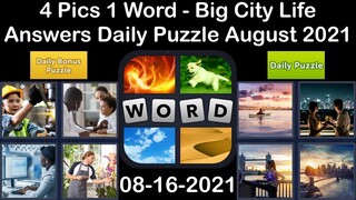 4 Pics 1 Word - Big City Life - 16 August 2021 - Answer Daily Puzzle + Daily Bonus Puzzle