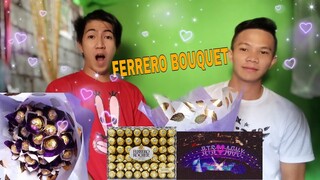 HOW TO MAKE FERRERO BOUQUET (Sinurpresa namin Nililigawan niya)