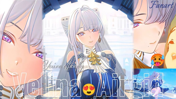 🥵Mana Tahan‼️Mommy Elegant ini Bernama -Velina Airgid-❤[Zenless Zone Zero Fanart]✨