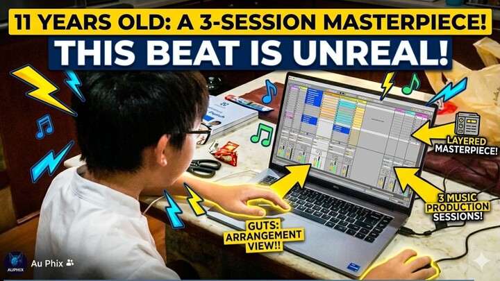 11-Year-Old Producer Creates Music Production Masterpiece in Just 3 Sessions!