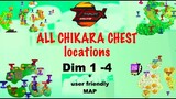 All *Chikara Chest* Locations|Dimension 1 to 4|FullGuide| in Roblox Anime Fighting Simulator