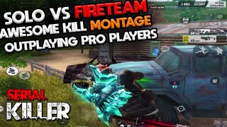 THE SERIAL KILLER  1 VS 5 KILL MONTAGE | PRO GAMEPLAY |RULES OF SURVIVAL