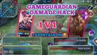 How To Use Gameguardian Damage Hack in 1v1 Game | Trashtalk ON 😂