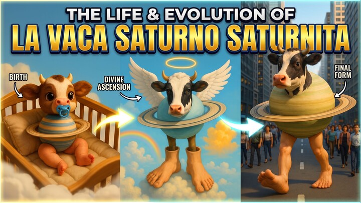 The life and evolution of la vaca saturno saturnita