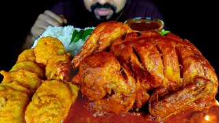 2KG WHOLE CHICKEN CURRY, FRIED POTATO, RICE, SPICY GRAVY & CHILI EATING| ASMR MUKBANG | #LiveToEATT