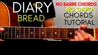 BREAD - DIARY CHORDS (EASY GUITAR TUTORIAL) for Acoustic Cover