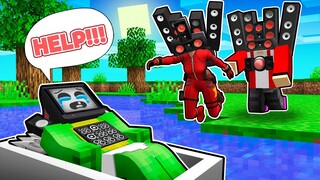 MIKEY the ORPHAN was found in WATER? SPEAKER WOMAN and JJ SPEAKER saved baby in Minecraft - Maizen
