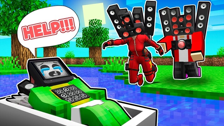 MIKEY the ORPHAN was found in WATER? SPEAKER WOMAN and JJ SPEAKER saved baby in Minecraft - Maizen