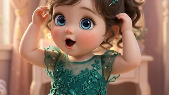 Lost My Bow 🎀✨ | Cute AI Baby Searching Her Bow | Adorable Moment