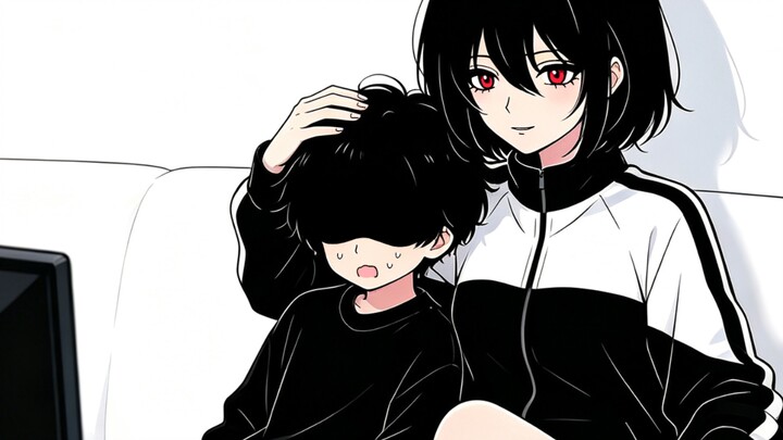 About how my older sister used to watch TV with me when we were kids…