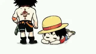 ace and luffy being cute 😍
