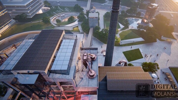 (MMD·3D) โปรเจกต์งานออกแบบดีไซน์นิคมอุตสาหกรรม Wenzhou