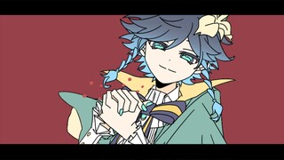 【描改手书/温迪生贺2025】魈温Heart111