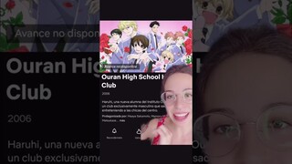 La época dorada del anime 💕 Ouran host club