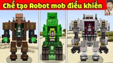 Minecraft, Nhưng bqThanh và Ốc Chế Tạo ROBOT Chiến Đấu Điều Khiển Theo Những Con Mob