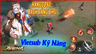 🌸Onmyoji Arena: Hakuzosu (Bạch Tàng Chủ) VietSub Kỹ Năng - Sát Thủ 8 Kỹ Năng