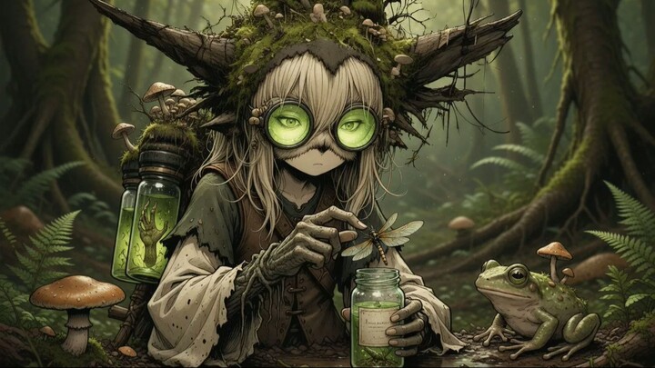 Woodland Alchemist - Catalogues what the forest discards