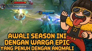 DAY 1 PUSH DENGAN WARGA ANOMALI YANG KOCAK DAN RANDOM😂 - MLBB EXE