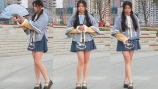 A freshman girl records "Sending the Moon" during winter vacation