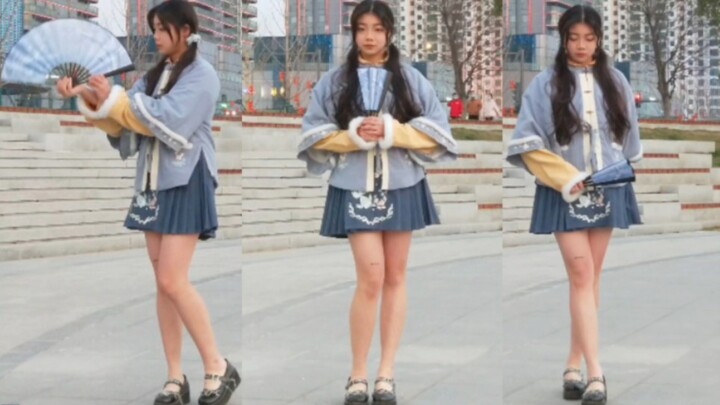 A freshman girl records "Sending the Moon" during winter vacation