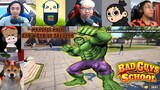 Reaksi Obit & PlayWithRega Menjadi Hulk Bar - Bar Di Sekolah, KOCAK ABIS!!! | Bad Guys At School