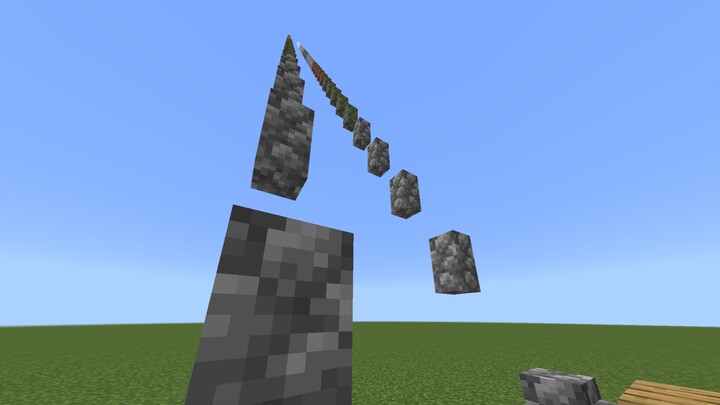 Zero Mistakes! One-Take Shot! Minecraft 320-Block Extreme Stone Pillar Skyrun Parkour!